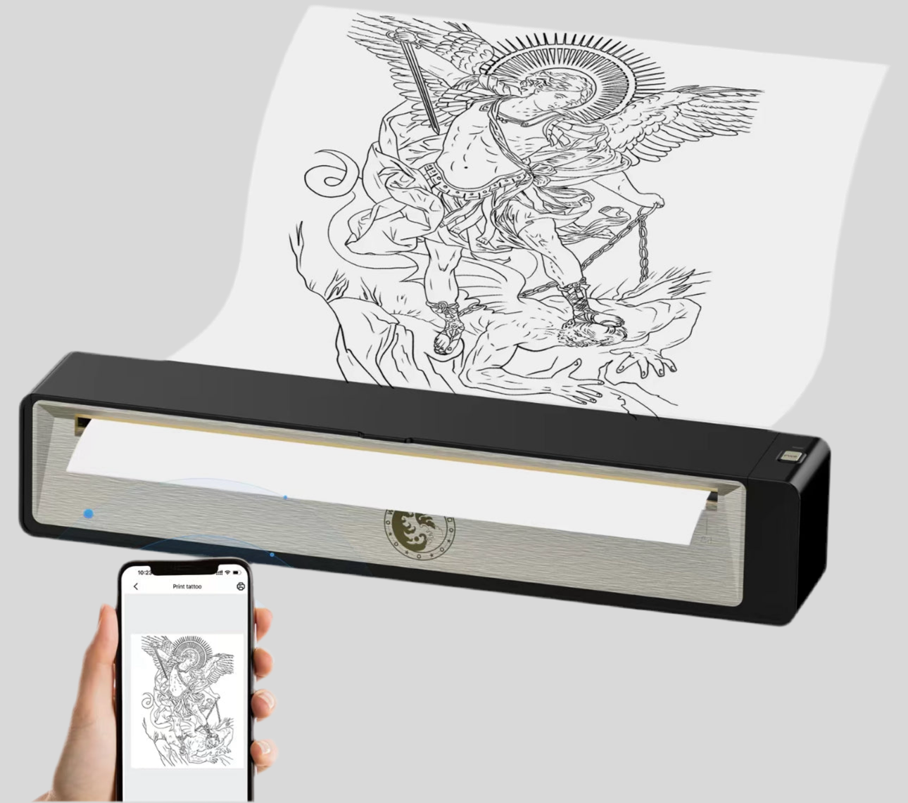 Impresora termica para plantillas de tatuajes
